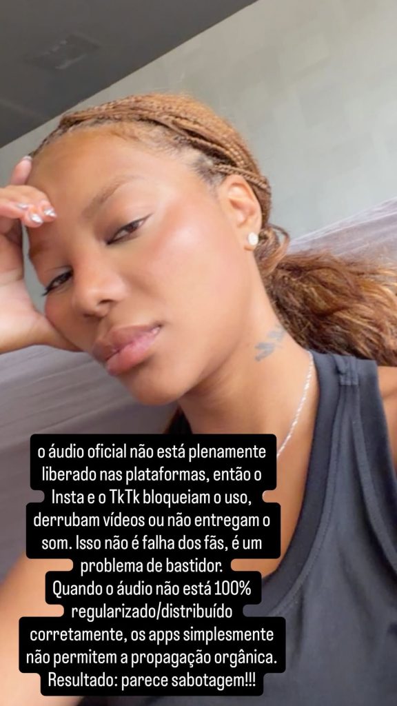Ludmilla chora após falhas em lançamento de novo single: 'Parece sabotagem' 25 lud