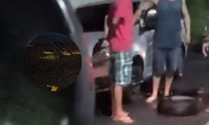 buracos na RJ-106, em São Gonçalo
