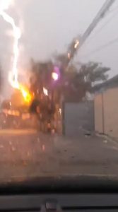 Raio cai em árvore de São Gonçalo; vídeo