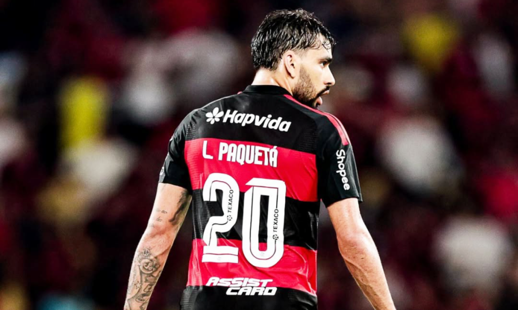 Jogador Paquetá no Flamnengo