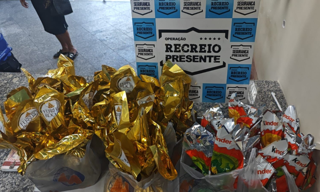 Jovem é detida com mais de mil reais em ovos de páscoa
