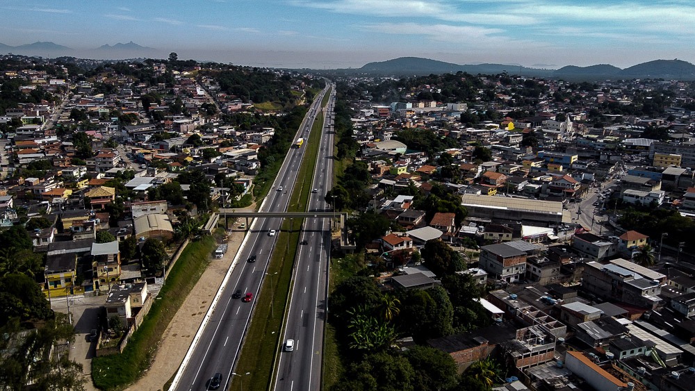 Imagem aérea do Complexo do Salgueiro, em São Gonçalo
