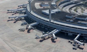 vista aérea do Aeroporto do Galeão
