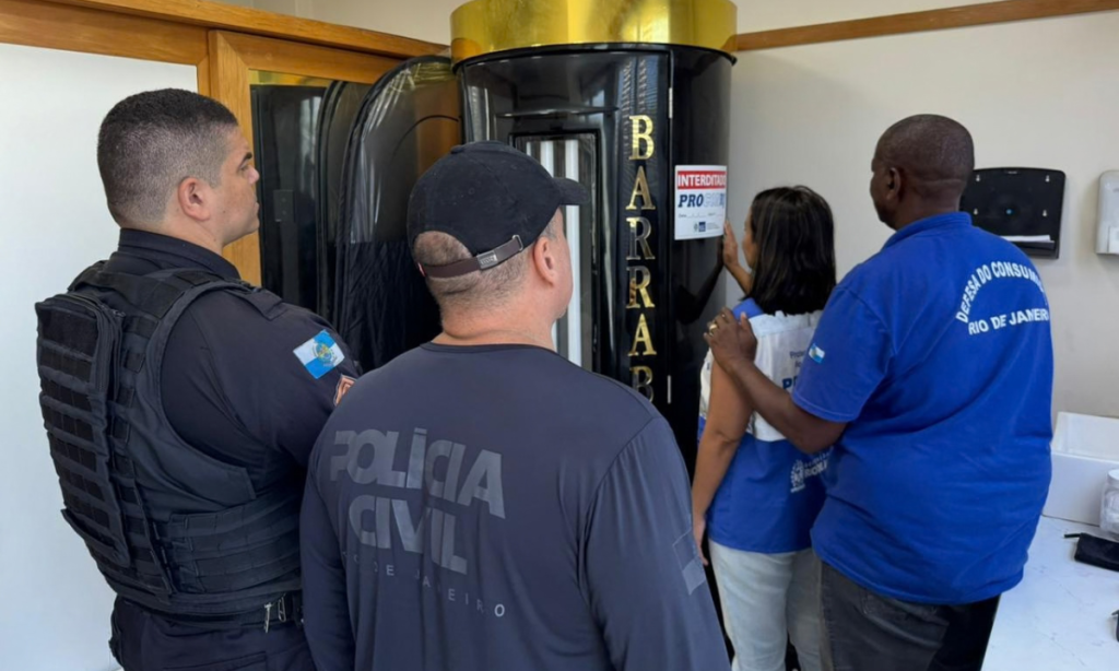 operação interdita clínicas com bronzeamento artificial no Rio