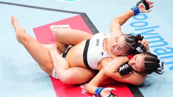 Lutadora de UFC leva nocaute chocante e apaga no primeiro round