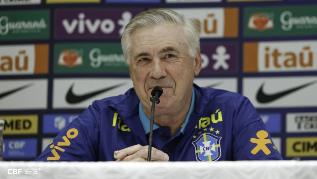 Convocação oficial será feita pelo treinador Carlo Ancelotti.