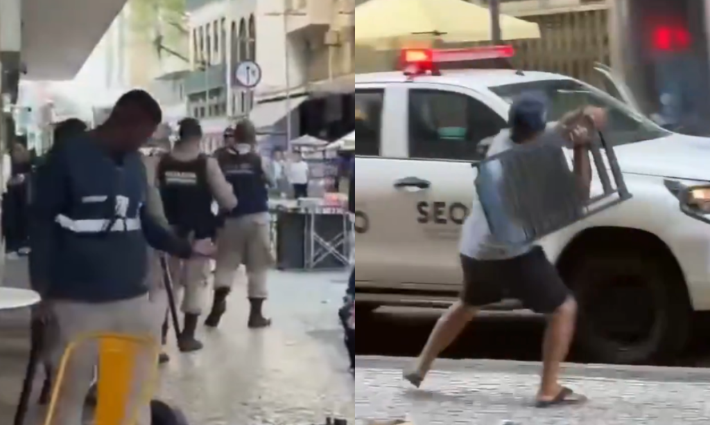 Ação da SEOP acaba em confusão e deixa feridos no Centro do Rio; dois ambulantes são presos