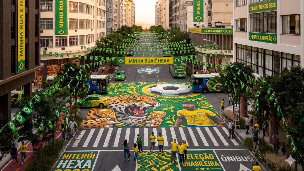 Concurso vai oferecer prêmios para ruas decoradas para Copa em Niterói