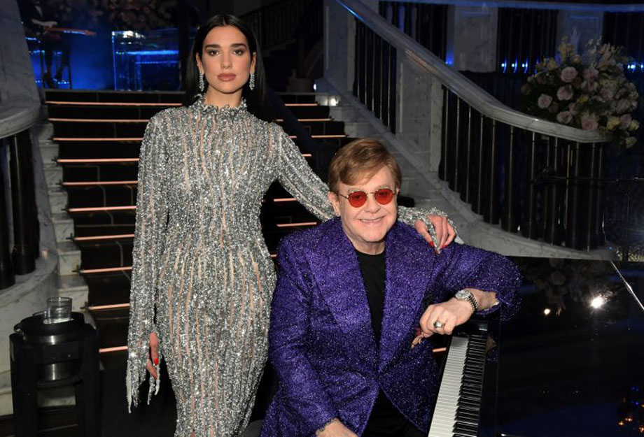 Dua Lipa e Elton John juntos.