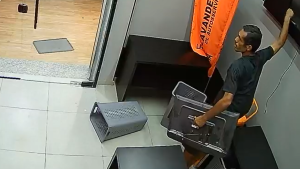 Câmeras flagram sequência de furtos em três lavanderias de Niterói