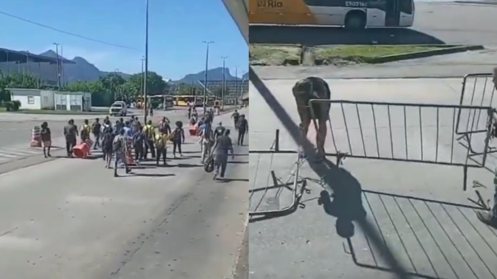 Greve deixa passageiros revoltados e causa confusão em terminal do Rio