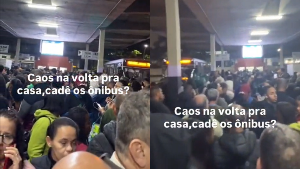 Noite de caos! Passageiros enfrentam filas e lotação no Terminal João Goulart, em Niterói