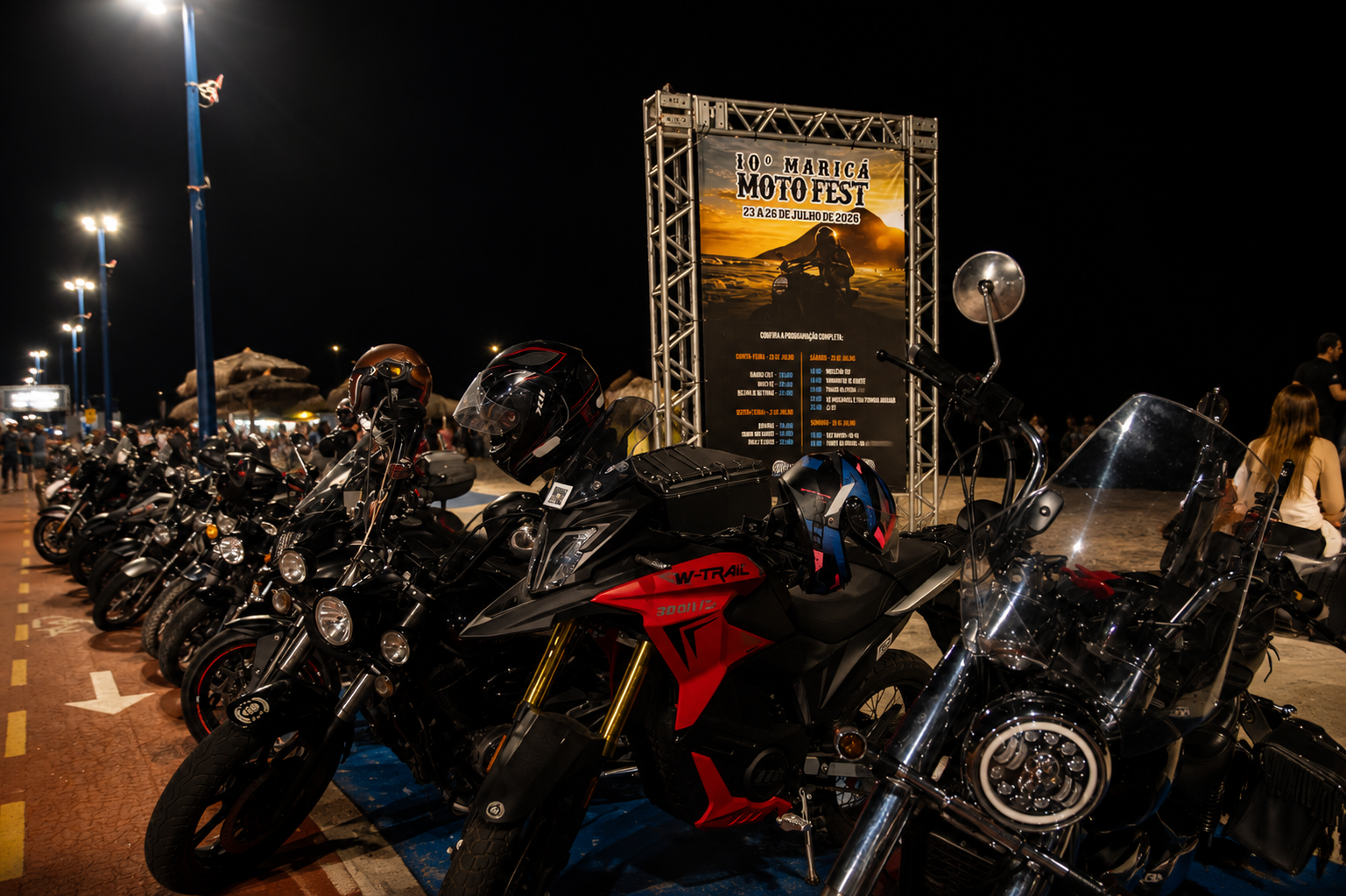 Evento em Maricá celebra a cultura da moto.