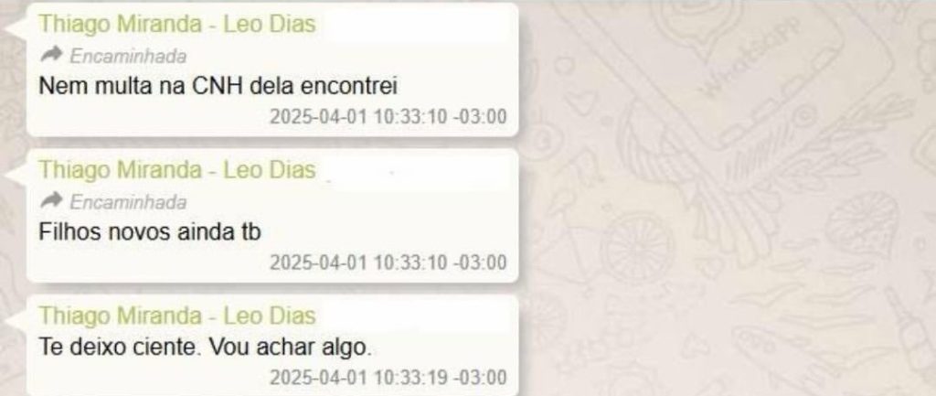 Trama de Vorcaro e Thiago Miranda para comprar Malu Gaspar
