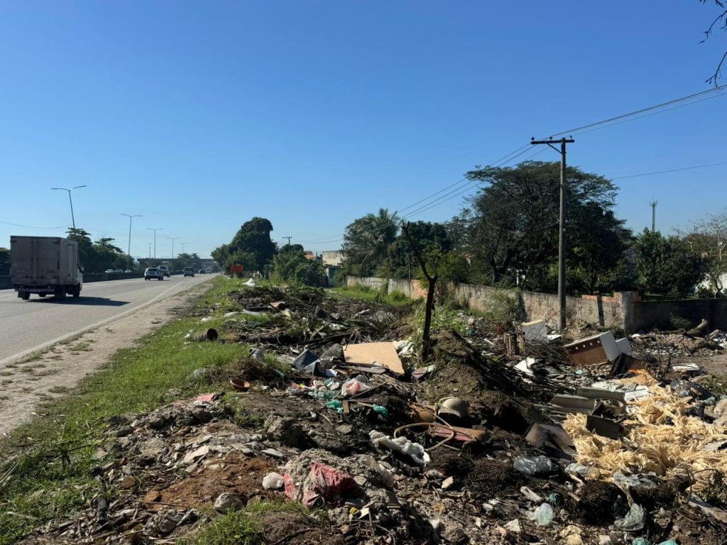 Rodovia do lixão: acúmulo de resíduos e animais soltos às margens da BR-101 acende alerta para riscos na pista 25 WhatsApp Image 2026 07 16 at 12.02.45