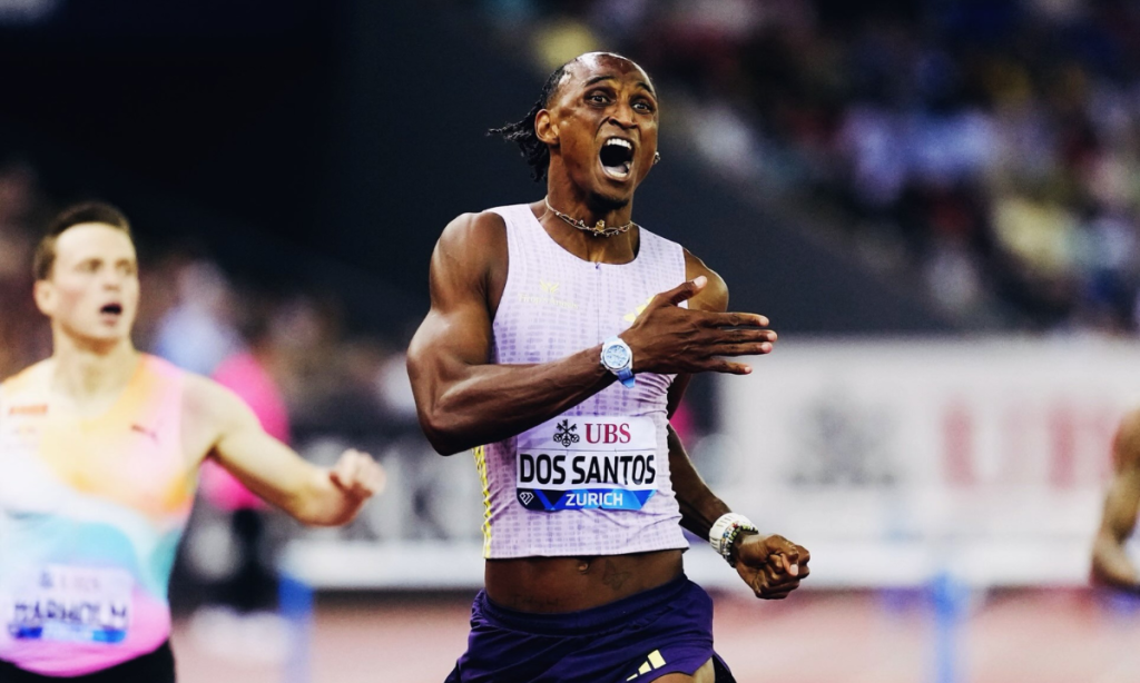 Alison dos Santos bate recorde mundial nos 400m com barreiras