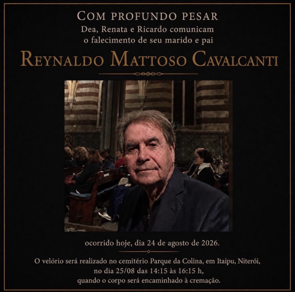 Morre Reynaldo Mattoso, ex-secretário de Educação em Niterói 25 Nota de pesar sobre Reynaldo Mattoso Cavalcanti