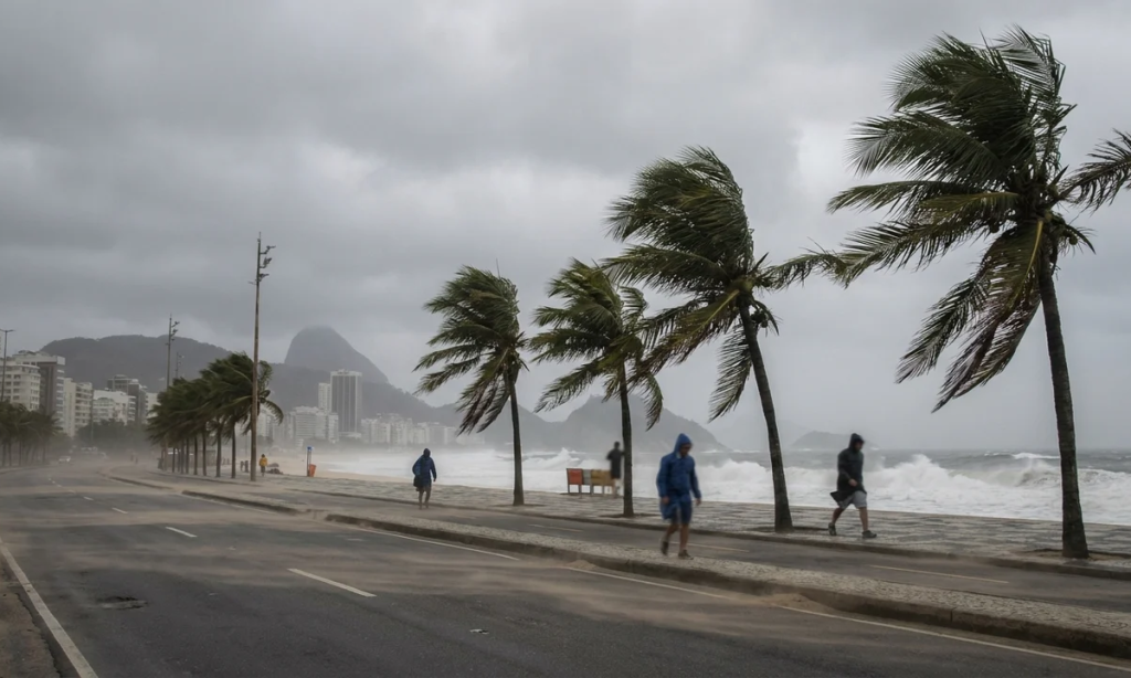 Inmet alerta para ventos de até 60 km/h no Rio nesta sexta