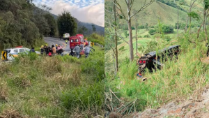 Criança de 10 anos está entre os mortos após ônibus cair em ribanceira a caminho de Aparecida