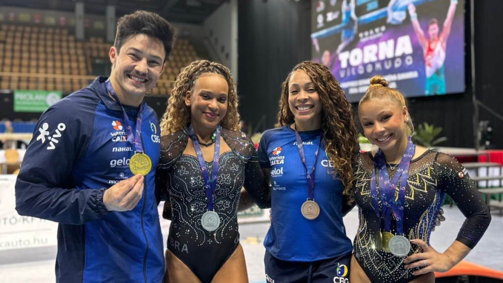 Brasil domina finais e fecha Copa do Mundo de Ginástica com seis medalhas