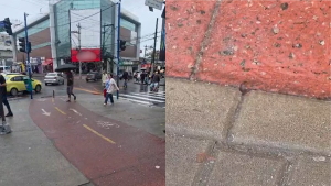 Desperdício! Água tratada jorra há três semanas em avenida de São Gonçalo