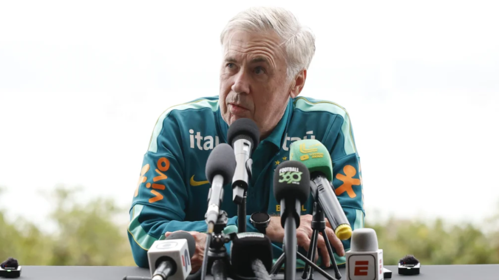 Ancelotti confirma seleção brasileira para enfrentar Austrália