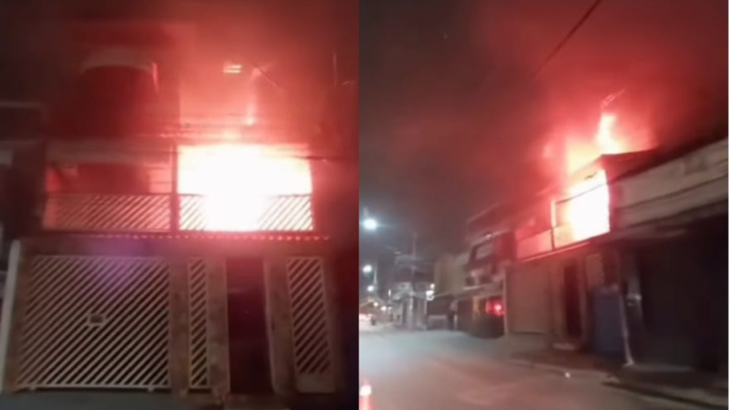 Incêndio assusta moradores e atinge casa em São Gonçalo