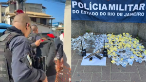 Ação da PM termina com quatro presos e arma apreendida em Maricá