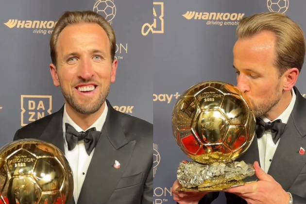 Harry Kane supera Mbappé e Lamine Yamal e conquista a Bola de Ouro 2026
