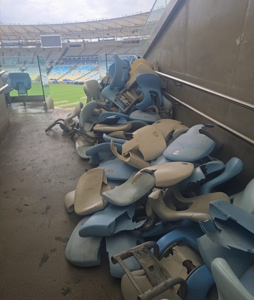 Maracanã sofre depredação após eliminação do Vasco para o Boca Juniors; veja imagens