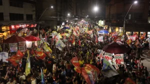 Celebração da vitória de Lula em Niterói